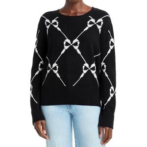 Aqua - Black Bow Cashmere Sweater
